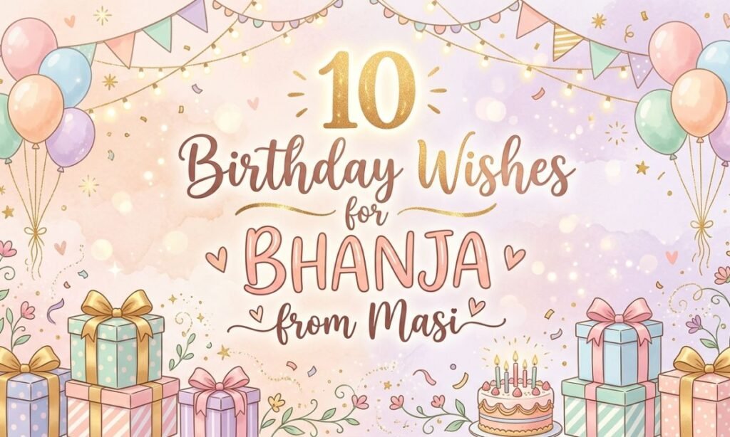 10 Birthday Wishes for Bhanja from Masi