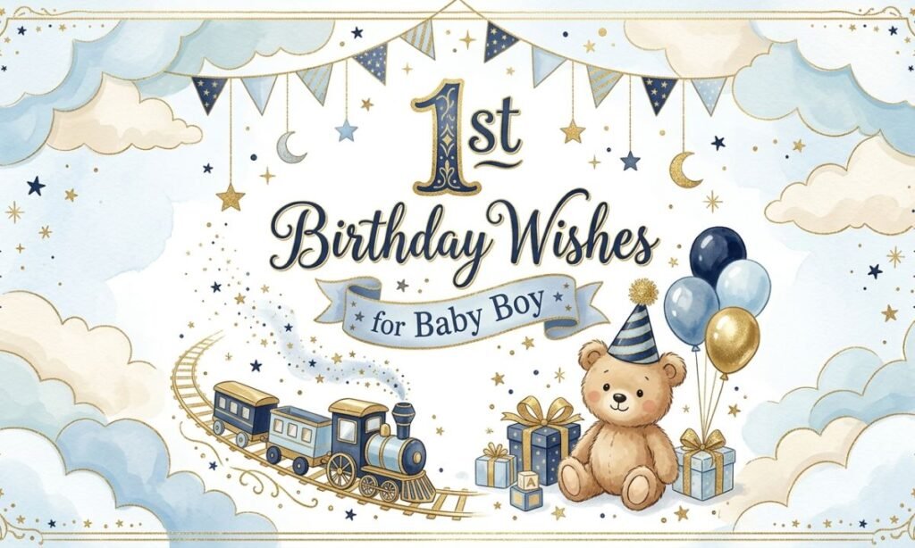 1st Birthday Wishes for Baby Boy