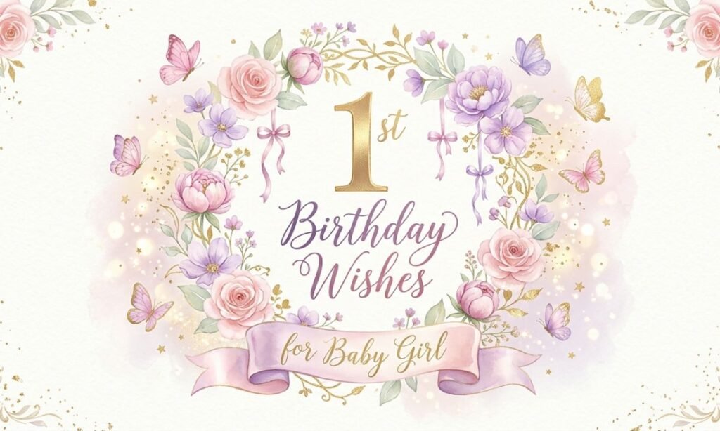1st Birthday Wishes for Baby Girl