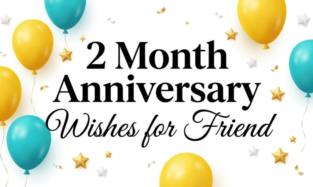 2 Month Anniversary Wishes for Friend
