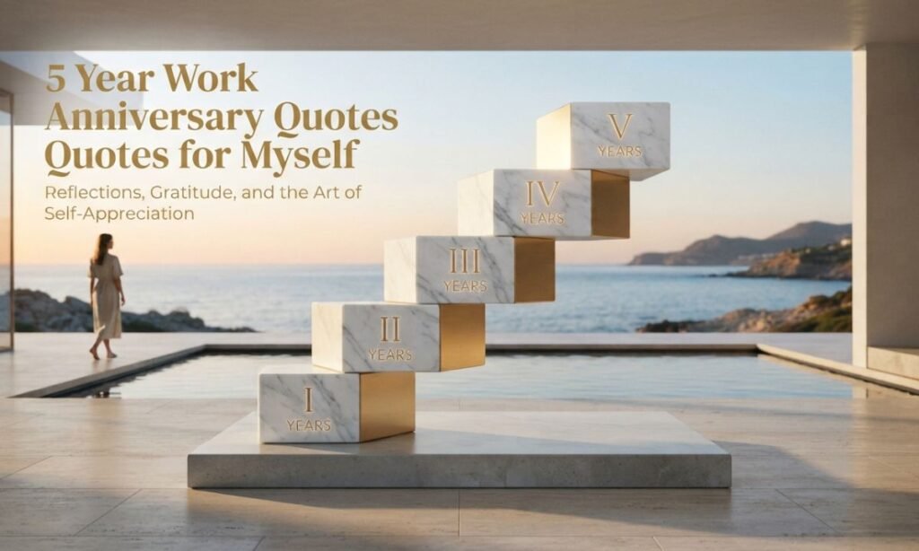 5 Year Work Anniversary Quotes for Myself