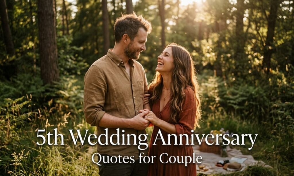 5th Wedding Anniversary Quotes for Couple