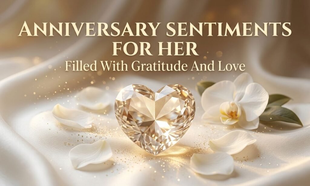 Anniversary Sentiments For Her Filled With Gratitude And Love
