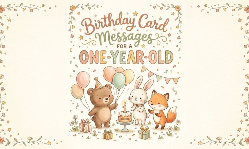 Birthday Card Messages for a One-Year-Old