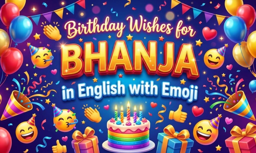 Birthday Wishes for Bhanja in English with Emoji