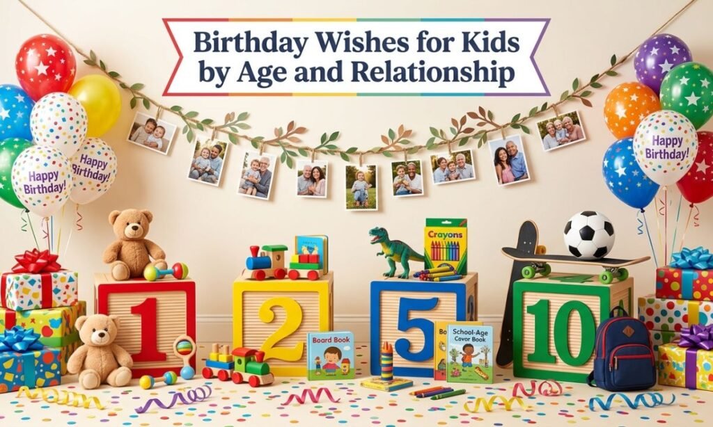 Birthday Wishes for Kids by Age and Relationship