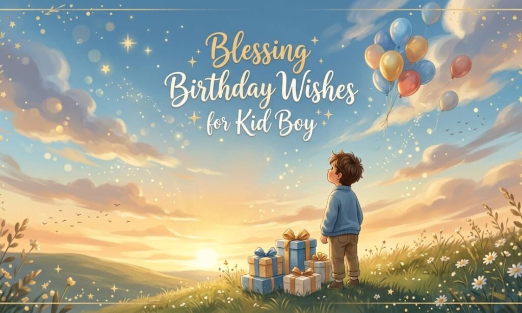 Blessing Birthday Wishes for Kid Boy