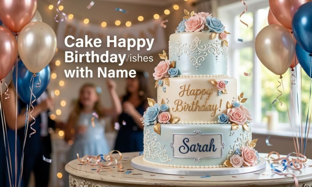 Cake Happy Birthday Wishes with Name