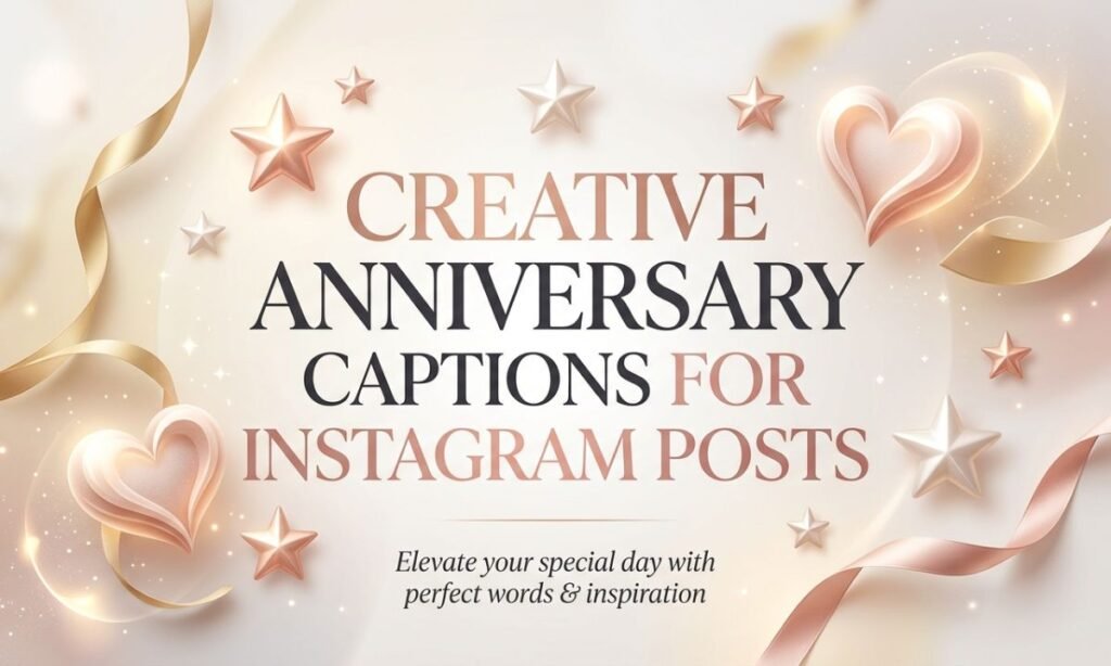 Creative Anniversary Captions For Instagram Posts