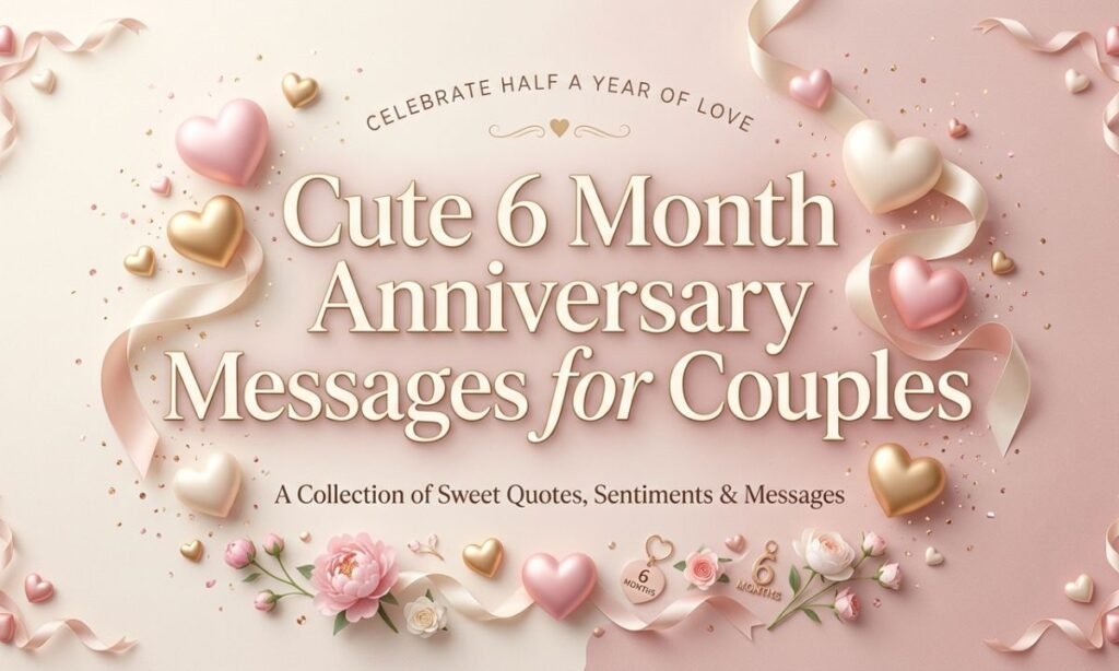 Cute 6 Month Anniversary Messages for Couples