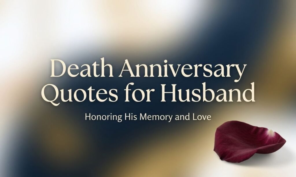 Death Anniversary Quotes for Husband