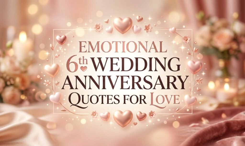 Emotional 6th Wedding Anniversary Quotes for Love