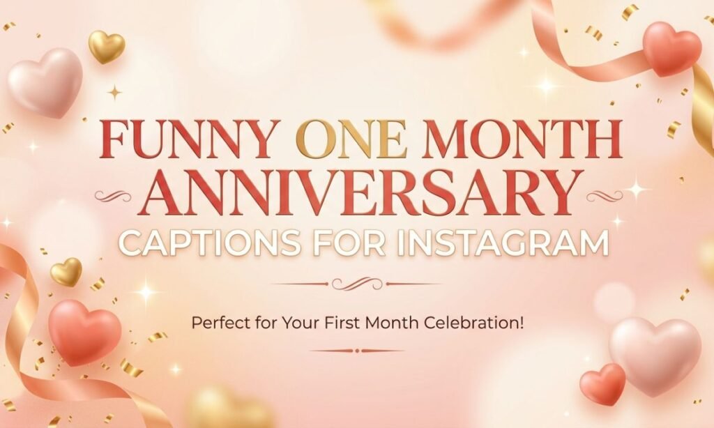 Funny One Month Anniversary Captions For Instagram