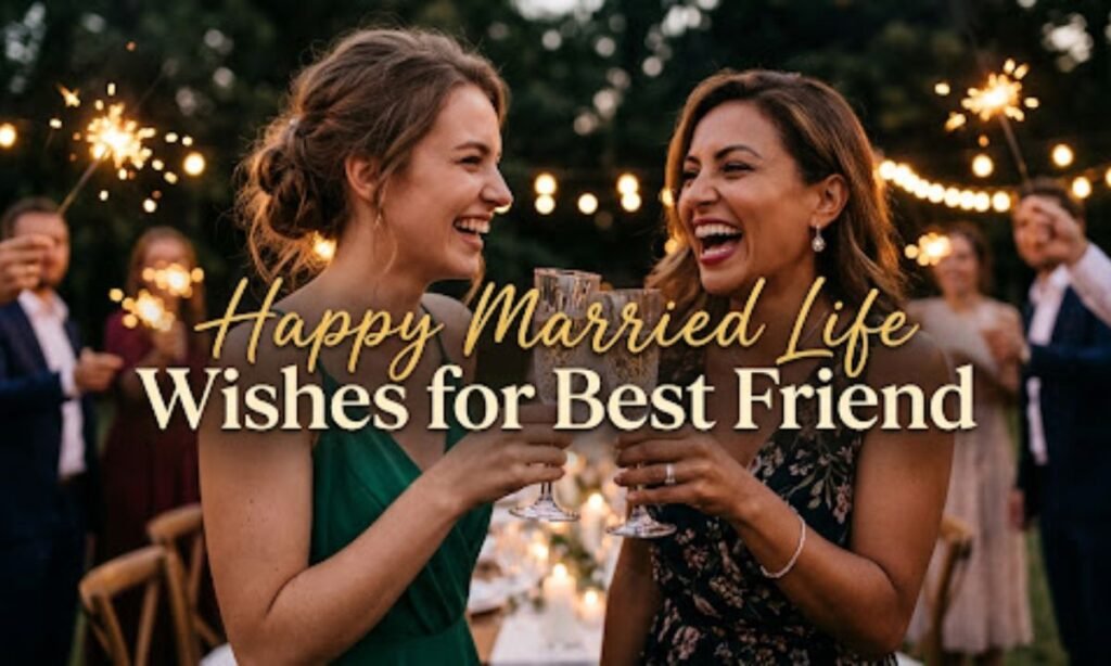Happy Married Life Wishes for Best Friend