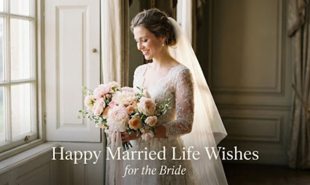 Happy Married Life Wishes for the Bride