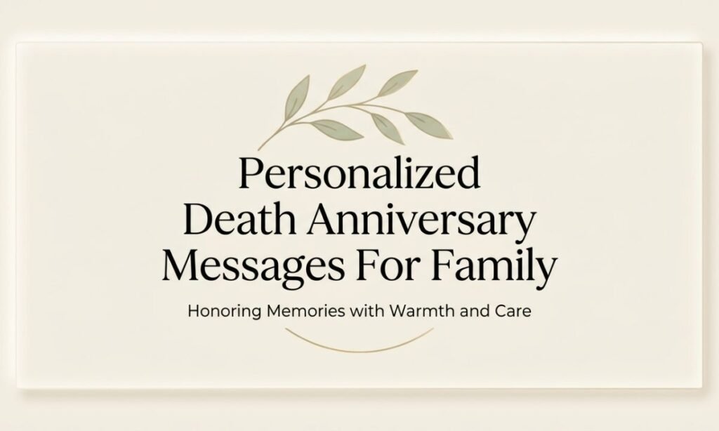 Personalized Death Anniversary Messages For Family