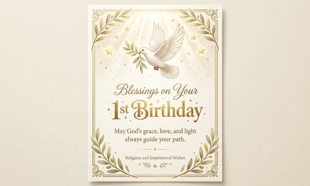 Religious or Inspirational 1st Birthday Wishes