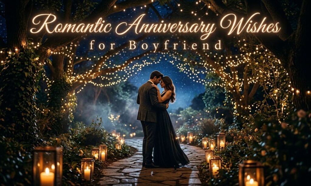 Romantic Anniversary Wishes for Boyfriend
