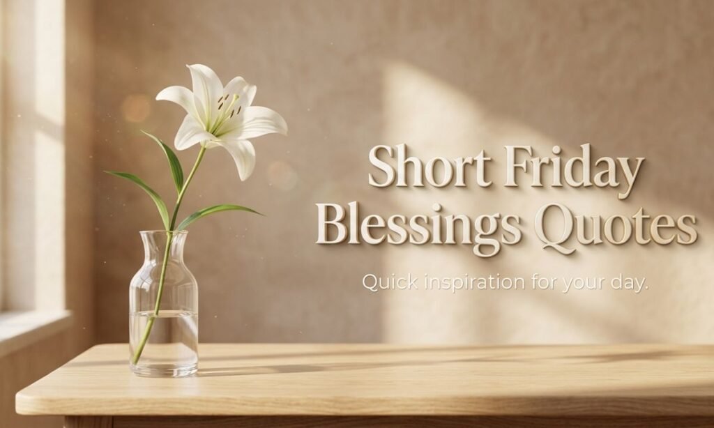 Short Friday Blessings Quotes for Quick Inspiration