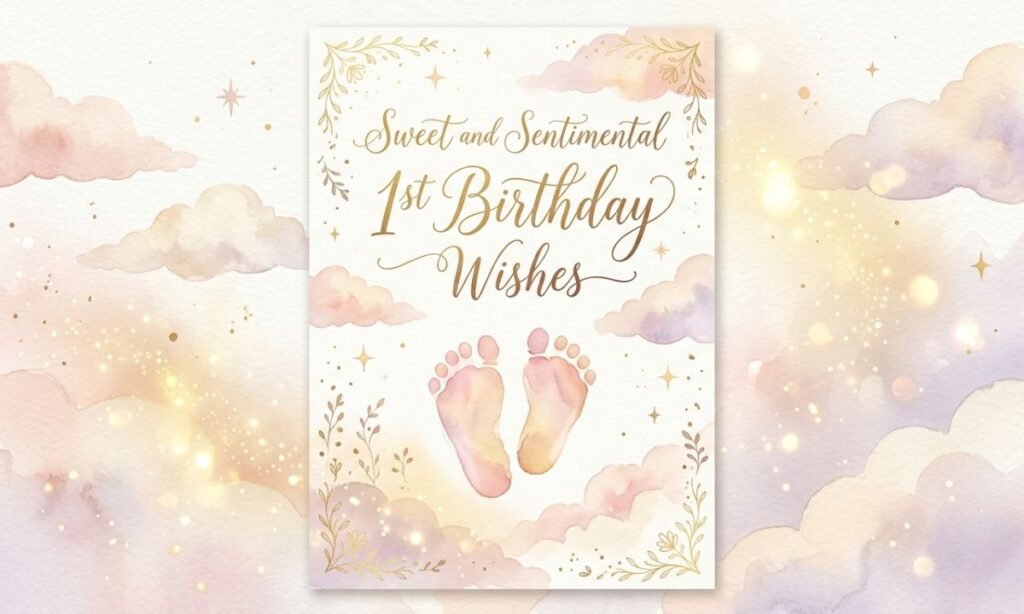 Sweet and Sentimental 1st Birthday Wishes