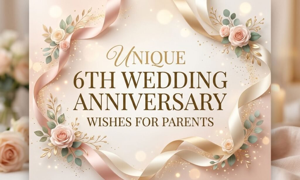 Unique 6th Wedding Anniversary Wishes for Parents