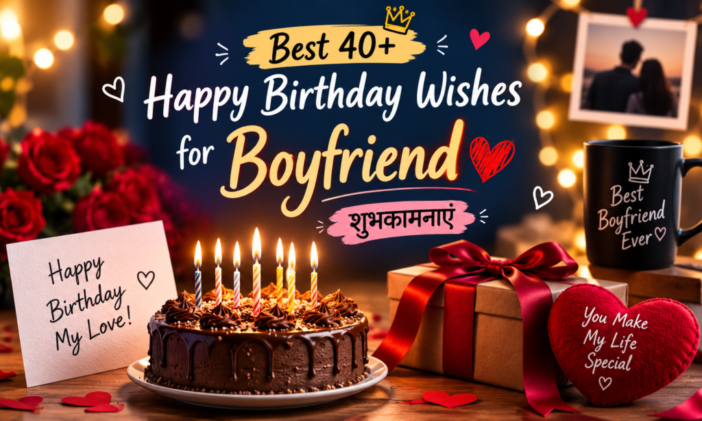 Best 40+ Happy Birthday Wishes for Boyfriend | शुभकामनाएं