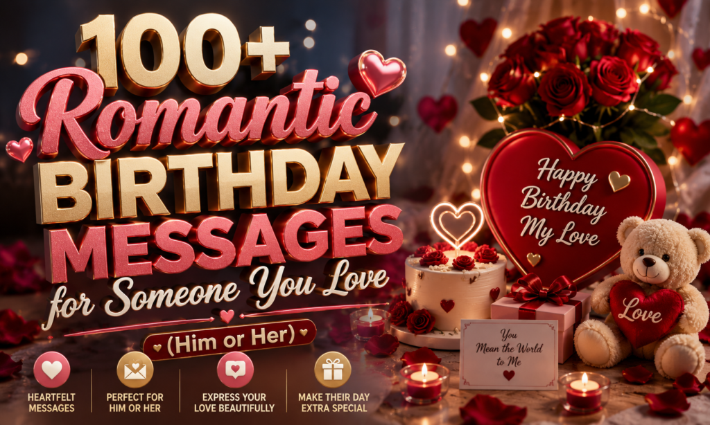 100+ Romantic Birthday Messages for Someone You Love (Him or Her)