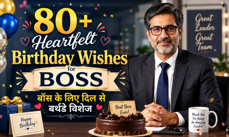 80+ Heartfelt Birthday Wishes for Boss | बॉस के लिए दिल से बर्थडे विशेज