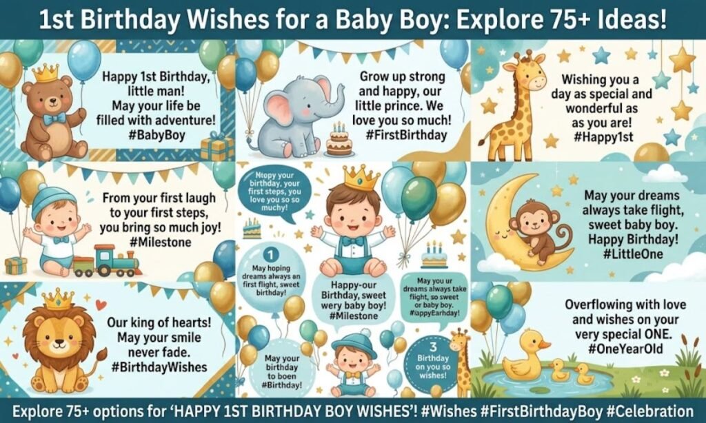 Explore 75+ Birthday Wishes For a First Baby Boy