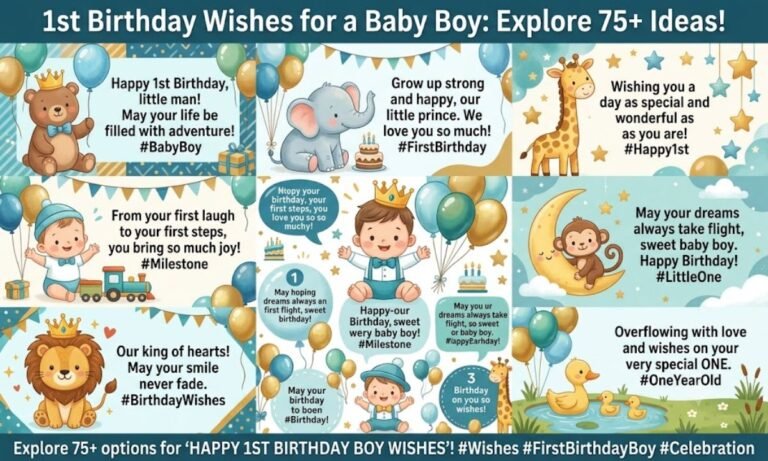 Explore 75+ Birthday Wishes For a First Baby Boy