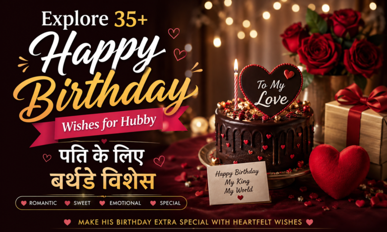 Explore 35+ Happy Birthday Wishes for Hubby| पति के लिए बर्थडे विशेस