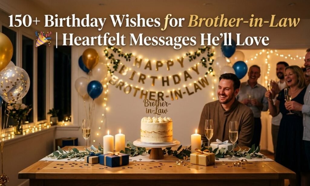 150+ Birthday Wishes for Brother-in-Law 🎉 Heartfelt Messages He’ll Love