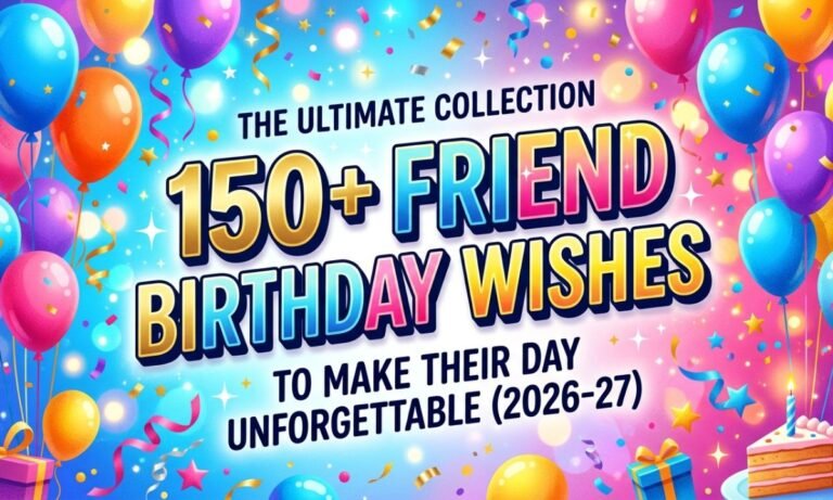 150+ Friend Hppy Birthday Wishes To Make Their Day Unforgettable(2026-27)