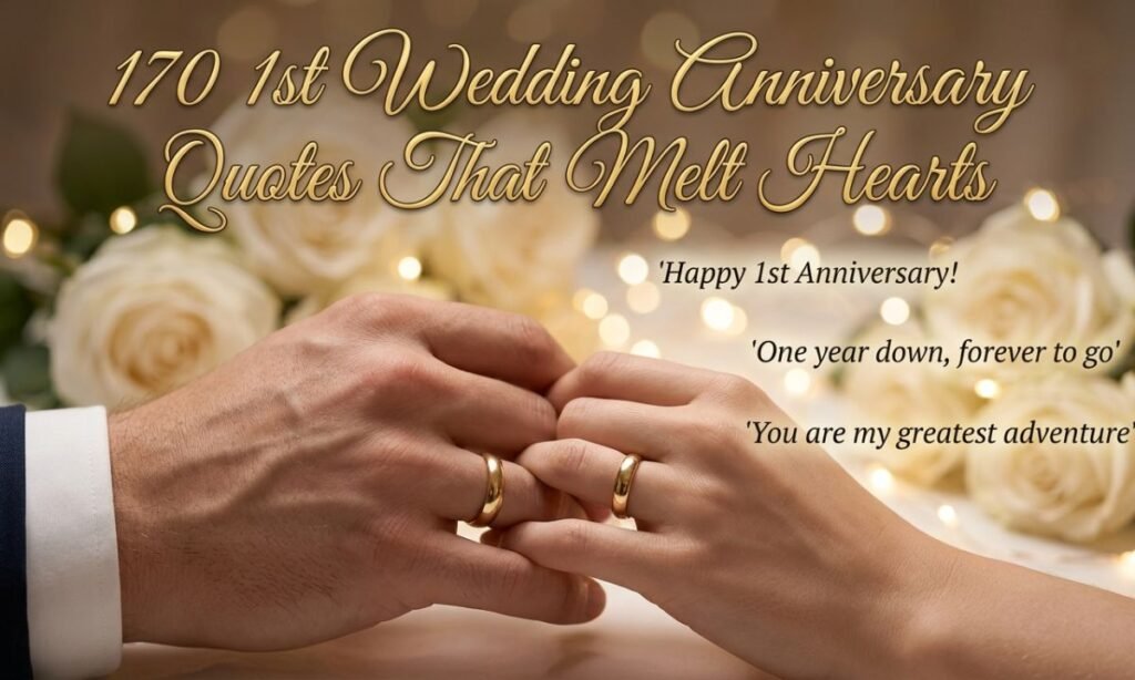 170+ Beautiful 1st Wedding Anniversary Quotes That Melt Hearts