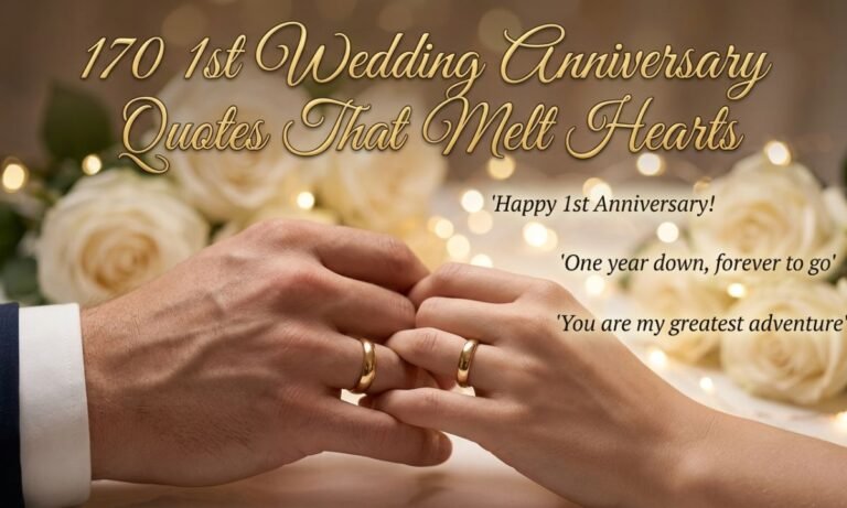 170+ Beautiful 1st Wedding Anniversary Quotes That Melt Hearts