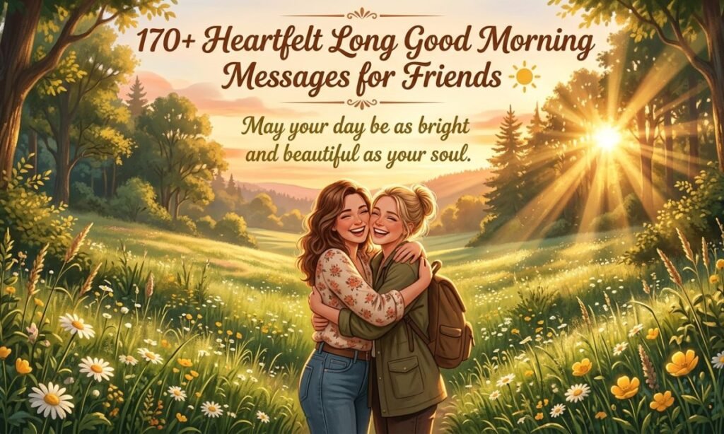 170+ Heartfelt Long Good Morning Messages For Friends ☀️ Start Their Day With A Smile