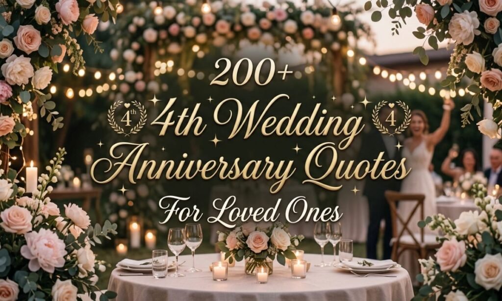 200+ 4th Wedding Anniversary Quotes For Loved Ones