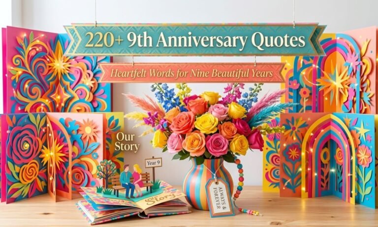 220+ 9th Anniversary Quotes Heartfelt Words for Nine Beautiful Years
