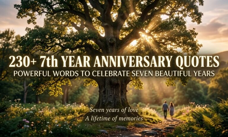 230+ 7th Year Anniversary Quotes Powerful Words to Celebrate Seven Beautiful Years 