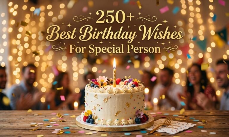 250+ Best Birthday Wishes For Special Person That Feel Heartfelt & Personal