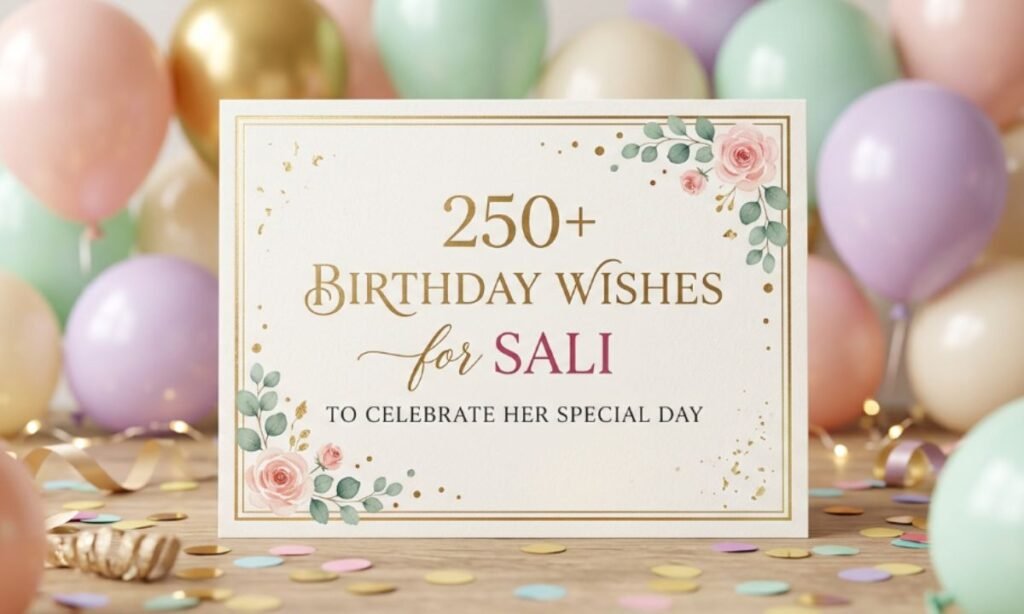 250+ Birthday Wishes For Sali To Celebrate Her Special Day