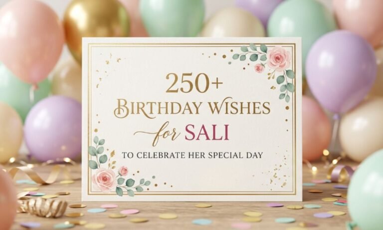 250+ Birthday Wishes For Sali To Celebrate Her Special Day