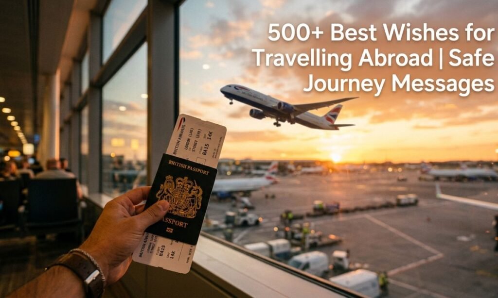 500+ Best Wishes for Travelling Abroad ✈️ Safe Journey Messages