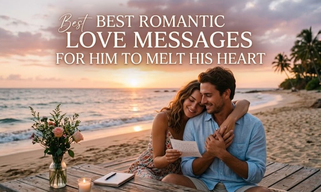 500+ Romantic Love Messages for Him ❤️ Heart-Touching Words to Melt His Heart