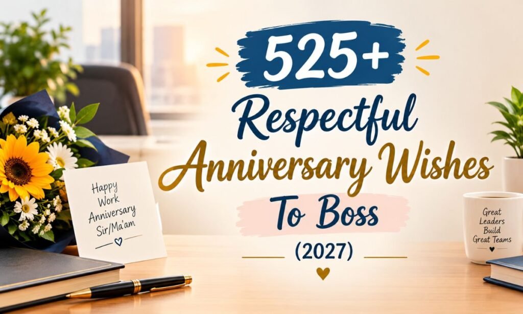 525+ Respectful Anniversary Wishes To Boss (2027)