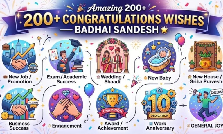 Best 200+ Congratulations Wishes — Badhai Sandesh 🎊🌟