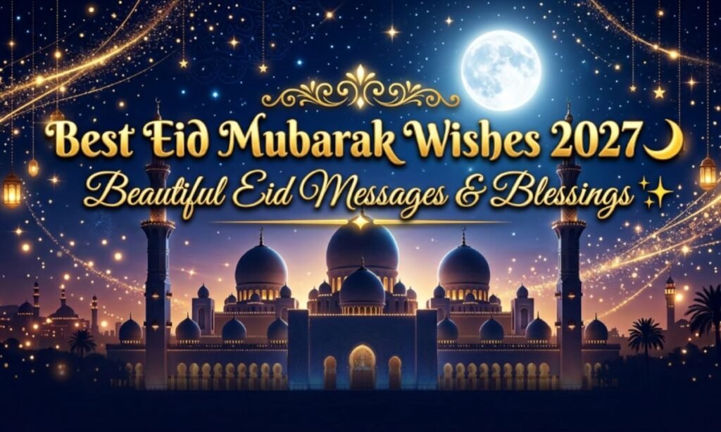 Best Eid Mubarak Wishes 2027 🌙 Beautiful Eid Messages & Blessings ✨