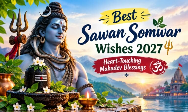 Best Sawan Somwar Wishes 2027🔱 Heart-Touching Mahadev Blessings 🕉️