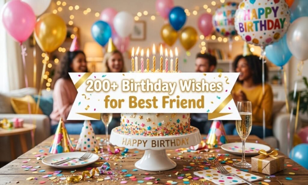 Special 200+ Birthday Wishes for Best Friend — Heartfelt & Funny 🎂🎉