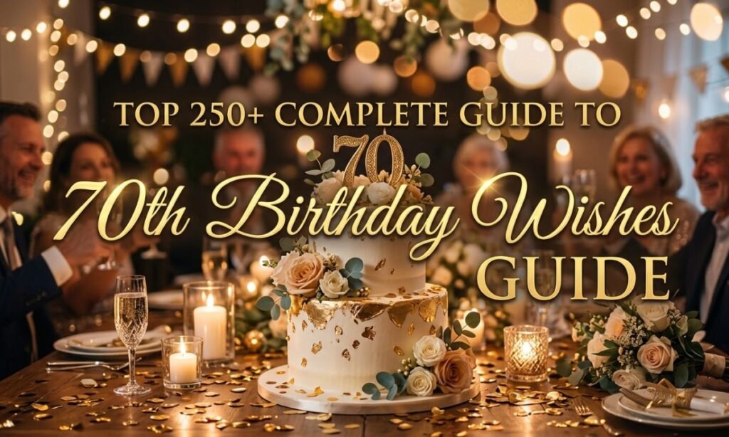 Top 250+ Complete Guide to 70th Birthday Wishes Heartfelt, Funny & Inspirational Messages